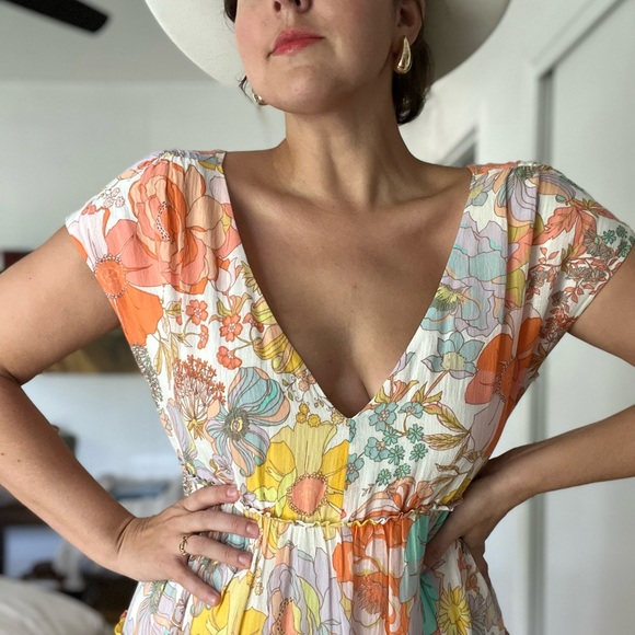 Anthropologie Floral Maxi Dress - Multicolor - Picture 11 of 12